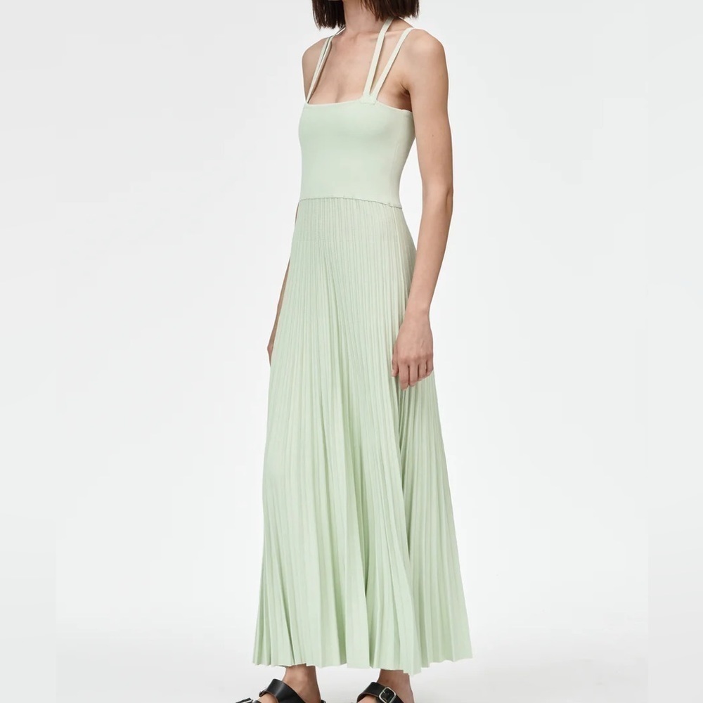 Maria McManus Halter Neck Dress Green